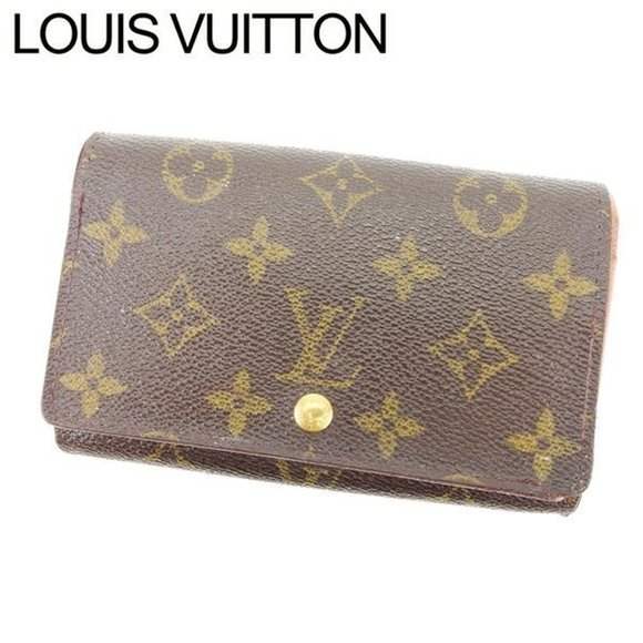 Louis Vuitton Wallet Trsor brown bifold Monnaie zipper Vieux Porte leather - Picture 1 of 6